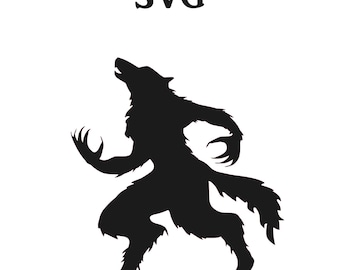 Werewolf SVG File, SVG, SVG files for Cricut, Svg files for Silhouette, Digital Download, Svg Design, Cricut files, halloween svg
