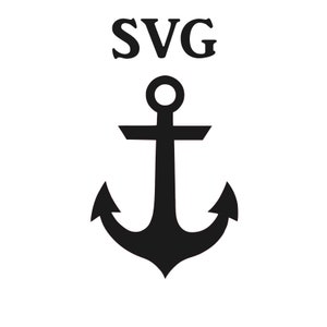 Anchor SVG File, SVG files for Cricut, Svg files for Silhouette, Digital Download, Svg Design, Cricut files, nautical svg, anchor svg