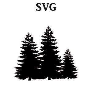 File SVG albero di pino, file SVG per Cricut, file Svg per Silhouette, download digitale, design Svg, file Cricut, file albero, albero svg