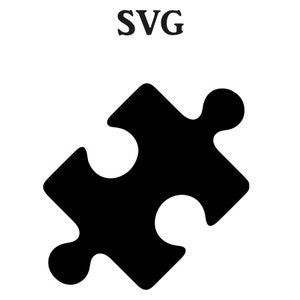 Fichier SVG puzzle, fichiers SVG pour Cricut, fichiers Svg pour silhouette, téléchargement numérique, conception Svg, fichiers Cricut, conception de pièces de puzzle