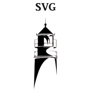 Lighthouse SVG file, SVG files for Cricut, Svg files for Silhouette, Digital Download, Svg Design, Cricut files, lighthouse file