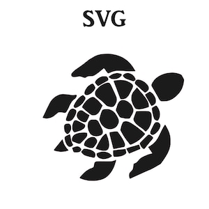Meeresschildkröte Cut-Datei, Meeresschildkröte SVG, Meeresschildkröte für Cricut, Meeresschildkröte DXF Silhouette, Meeresschildkröte Clipart, Schildkröte SVG, SVG-Dateien für Cricut