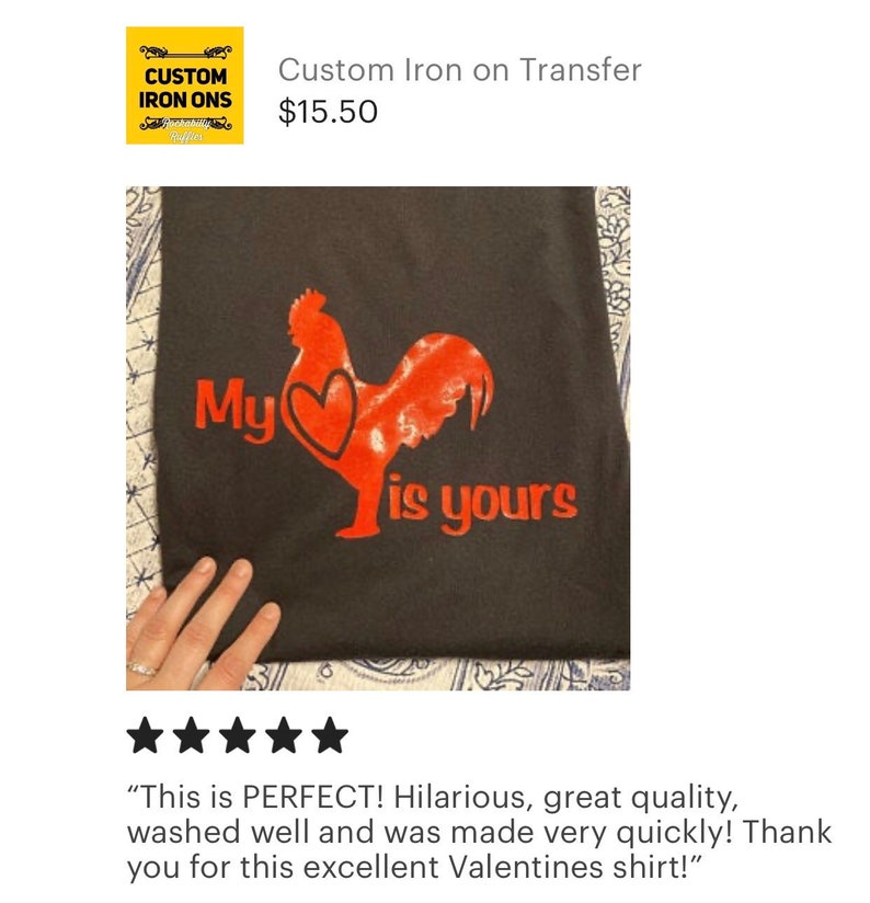 Custom Iron On Iron On Iron on Decal Custom Decal Iron on Etsy