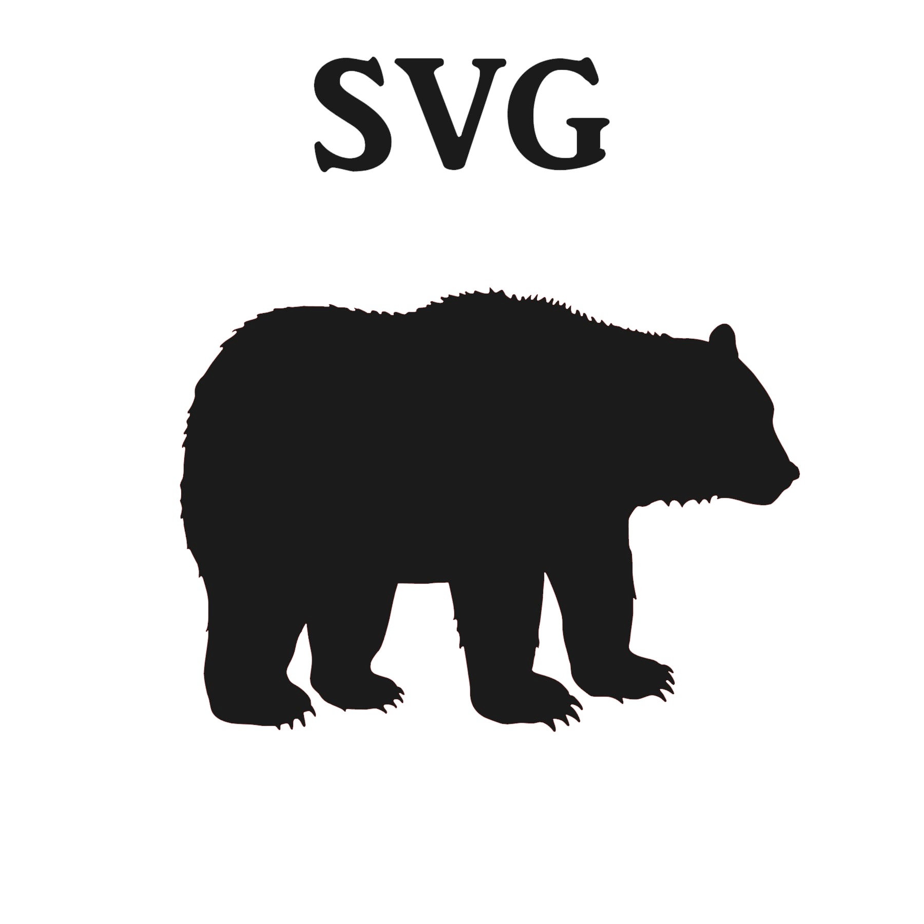 Bear SVG File SVG files for Cricut Svg files for Silhouette  Etsy