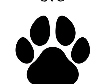 Paw SVG file, SVG files for Cricut, Svg files for Silhouette, Digital Download, Svg Design, Cricut files, dog svg, paw print svg