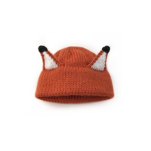 Knit fox hat, Crochet fox hat, Fox hat, Fox costume, Halloween costume, Woodland fox hat, Fox photo prop, Woodland photo prop, Fox accessory