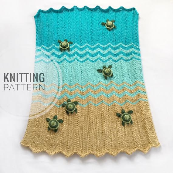 Sea Turtle Blanket Knit Sea Turtle Blanket Pattern Sea Turtle