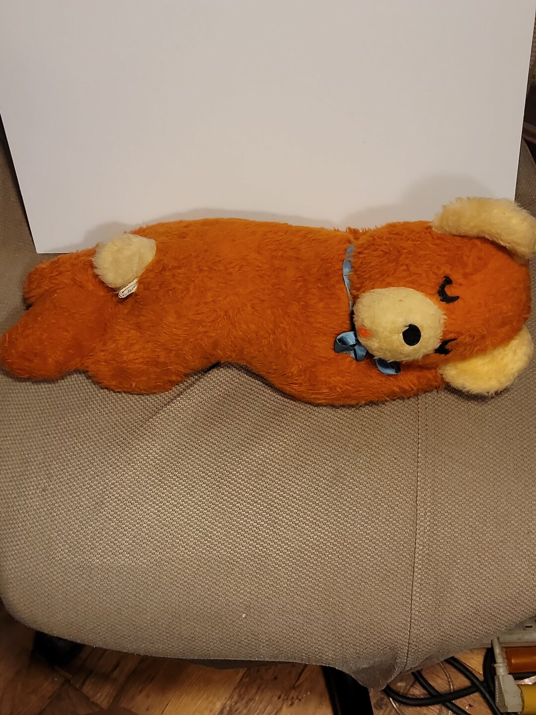 Ancien Chien En Peluche Amélia Alberani Milano - Peluche Vintage 1930 à 1980, état D'usage