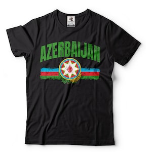 Azerbaijan T-Shirt Azerbaijan Flag Azeri T-Shirt
