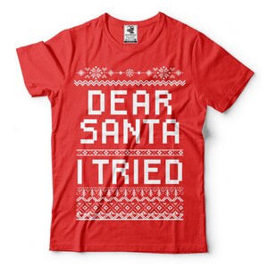 Hässliches Weihnachten Sweatshirt T-Shirt Lustiges Weihnachtsfeier Weihnachtsmann cooles Grafik-T-Shirt
