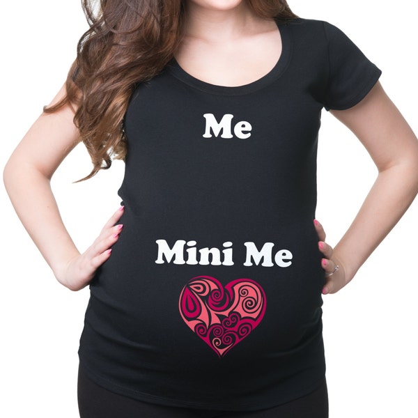 Pregancy T-shirt Me Mini Me T Shirt Funny Maternity Shirt Pregnancy Tee T-shirt For Pregnant Maternity Top