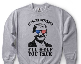 Donald Trump Sweatshirt Funny Political Cool Fleece Sweater