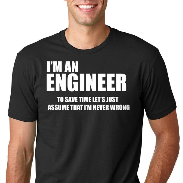 Ingenieur T-Shirt lustige Beruf Beruf Geburtstag Geschenk Ideen cool T Shirt