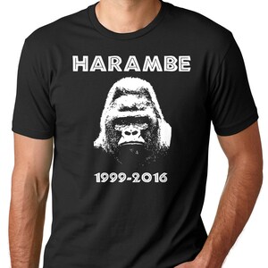 Harambe T-Shirt Harambe 1999 - 2016 RIP Harambe Tee Shirt
