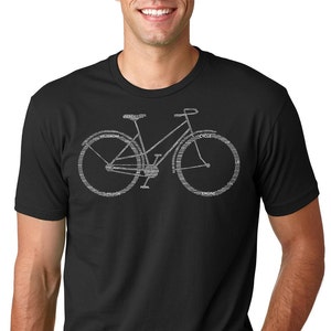 Bicycle Parts Name t-Shirt Bike BMX Biker Shirts Tees Tshirts