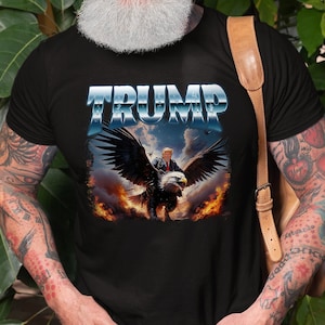 Trump T-Shirt Funny Donald Trump Eagle Political Trump Supporter Election Day 2024 MAGA Tee Shirt