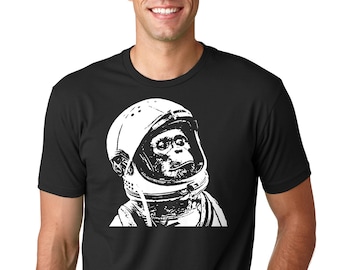 Chimp T-Shirt Funny Space Monkey Graphic Cool T-Shirt