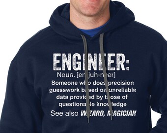Engineer Hoodie Funny Engineering Hooded Sweatshirt Gift For Engineer
