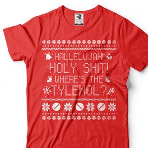 Hässliche Weihnachten Pullover T-Shirt Lustige Weihnachtsfeier Geschenk Ideen T-Shirt