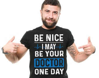 Doctor T-Shirt Gift For Doctor Funny MD Doctor Graphic Cool Profession Tee Shirt