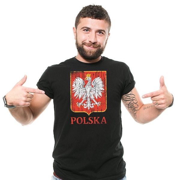 Polska T-Shirt Poland Flag Nationality Birthday Gift Ides Tee Shirt