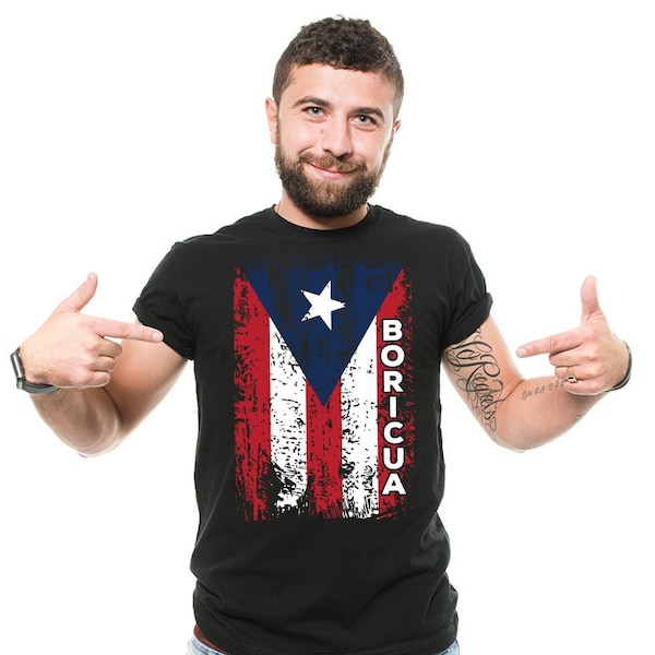 Puerto Rico Flag T-Shirt Proud PR Puerto Rico Day Patriotic T-Shirt