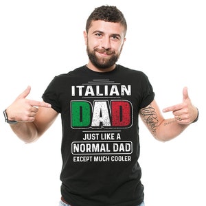 Italienisches Dad T-Shirt Lustiges Vatertagsgeschenk Italien-Flaggen-italienisches Erbe kühles T-Shirt