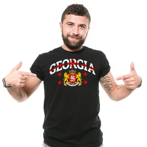 Georgia Flag T-Shirt Georgian Diaspora Patriotic Nationality Day Georgian Patriot T-Shirt