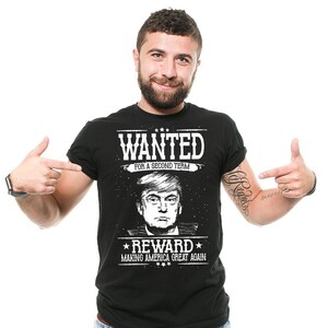 Donald Trump T-Shirt Funny Trump Support Wanted For A Second Term Political Election Day 2024 T-Shirt