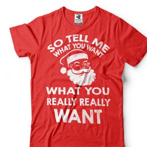 Christmas T-Shirt Funny Santa Claus Tee Shirt Christmas Party Tee Shirt