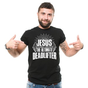 Jesus T-Shirt Funny Gym Workout Powerlifting T-Shirt