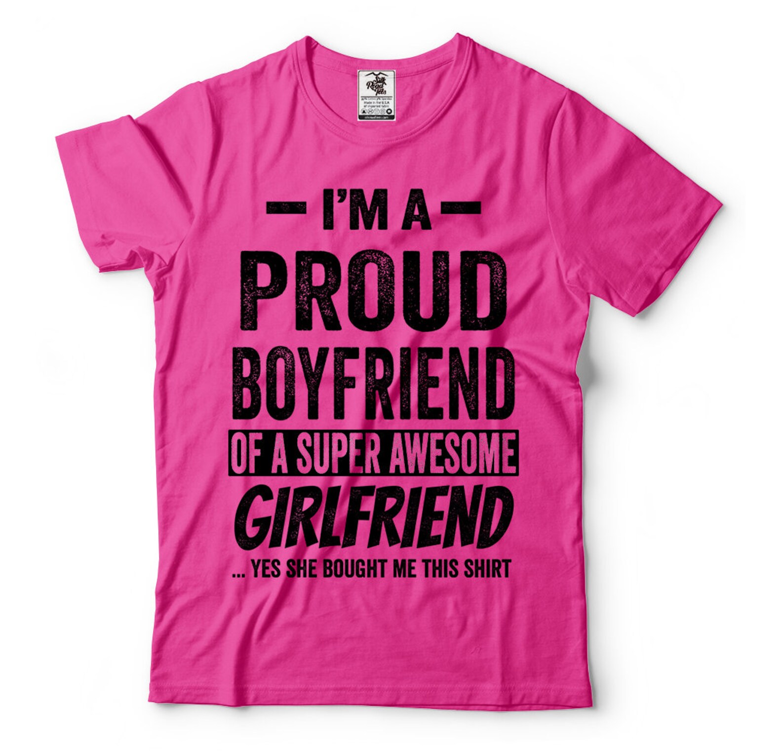 Boyfriend Tshirt Funny Proud Boyfriend Anniversary Gift Etsy UK