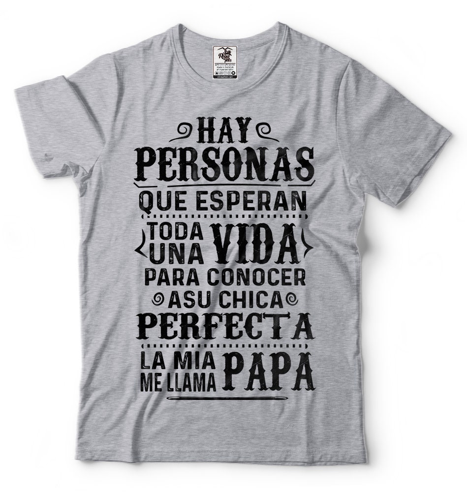 Papa T-Shirt Funny Spanish Papa Dad Daddy Father's Day | Etsy