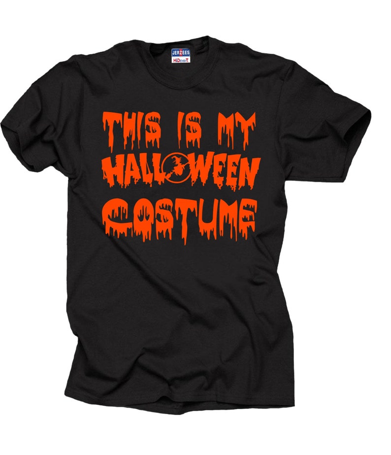 Halloween Tshirt This is My Halloween Costume Tee Shirt Etsy