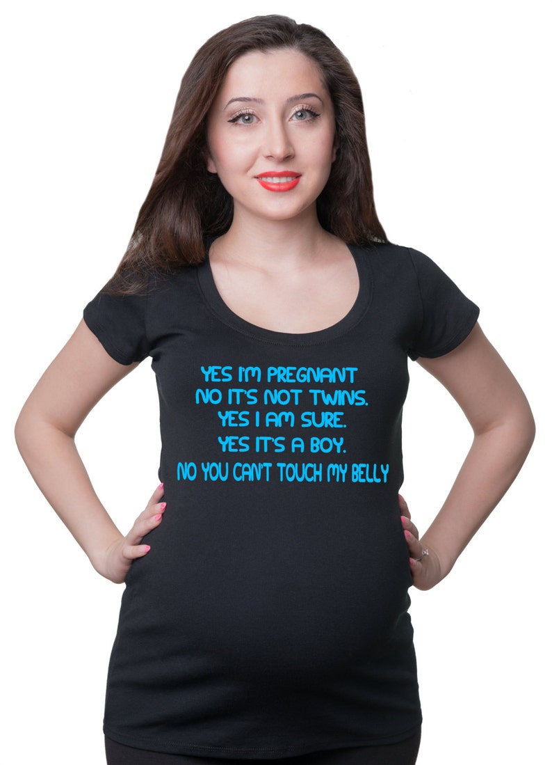 Pregnancy Rules Funny Maternity T Shirt Don't Touch My Etsy
