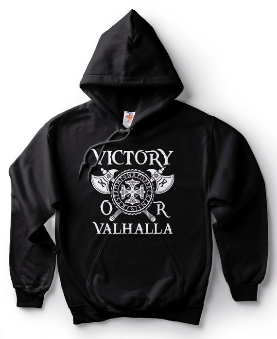 Viking Hoodie Gift for Viking Victory or Valhalla Hooded | Etsy