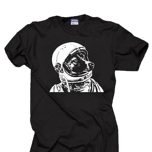 Astronaut Dog  Cool Funny T-shirt Dog In Space Helmet Tee Shirt