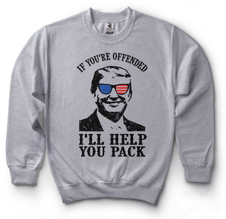 Donald Trump Sweatshirt Funny Political Cool Fleece Sweater Etsy