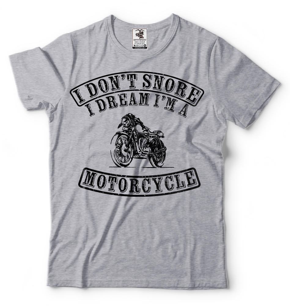 Maglietta Motociclista T-Shirt con Stampa Moto Chopper Uomo
