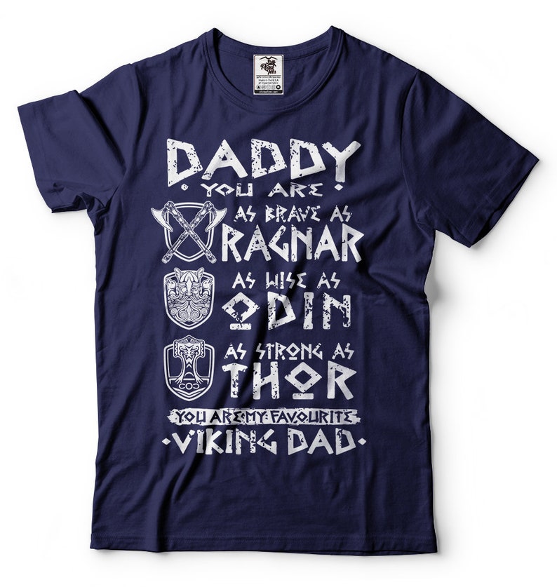 Viking Dad Tshirt Funny Viking Valknut Thor Odin Father's Etsy
