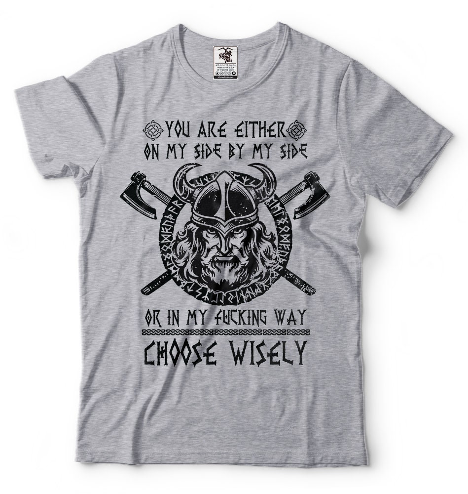 Northmen T-shirt Viking's Rune Valknut Thor's Hammer - Etsy
