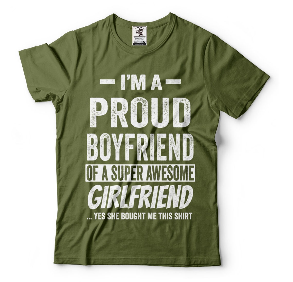 Boyfriend Tshirt Funny Proud Boyfriend Anniversary Gift Etsy UK