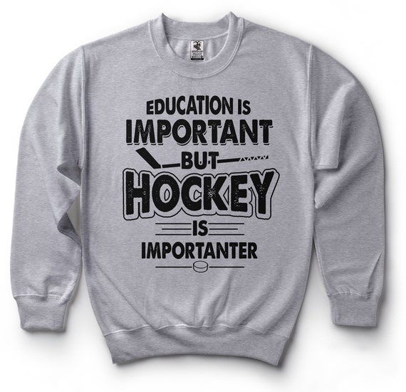 Hockey Sweatshirt Funny Hockey Player Cool Fleece Sweater - Etsy