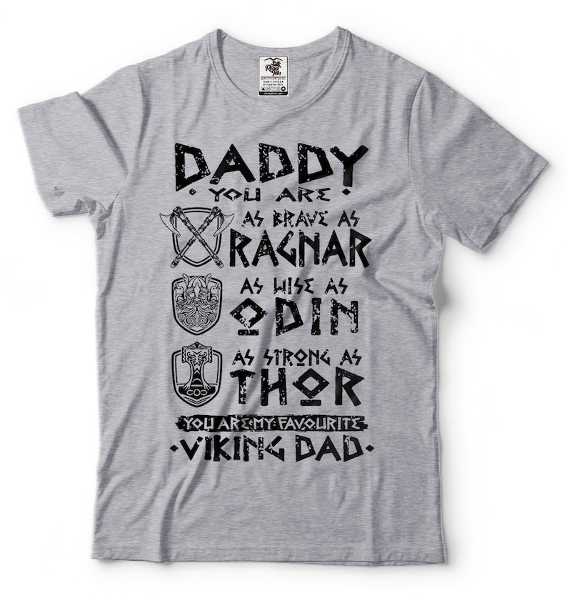 Download Viking Dad T-Shirt Funny Viking Valknut Thor Odin Father's | Etsy