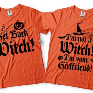 I'm Not A Witch Funny Halloween Couples Costume Shirt T-Shirt I'm Not A Witch Funny Halloween Couples Costume Shirt T-Shirt