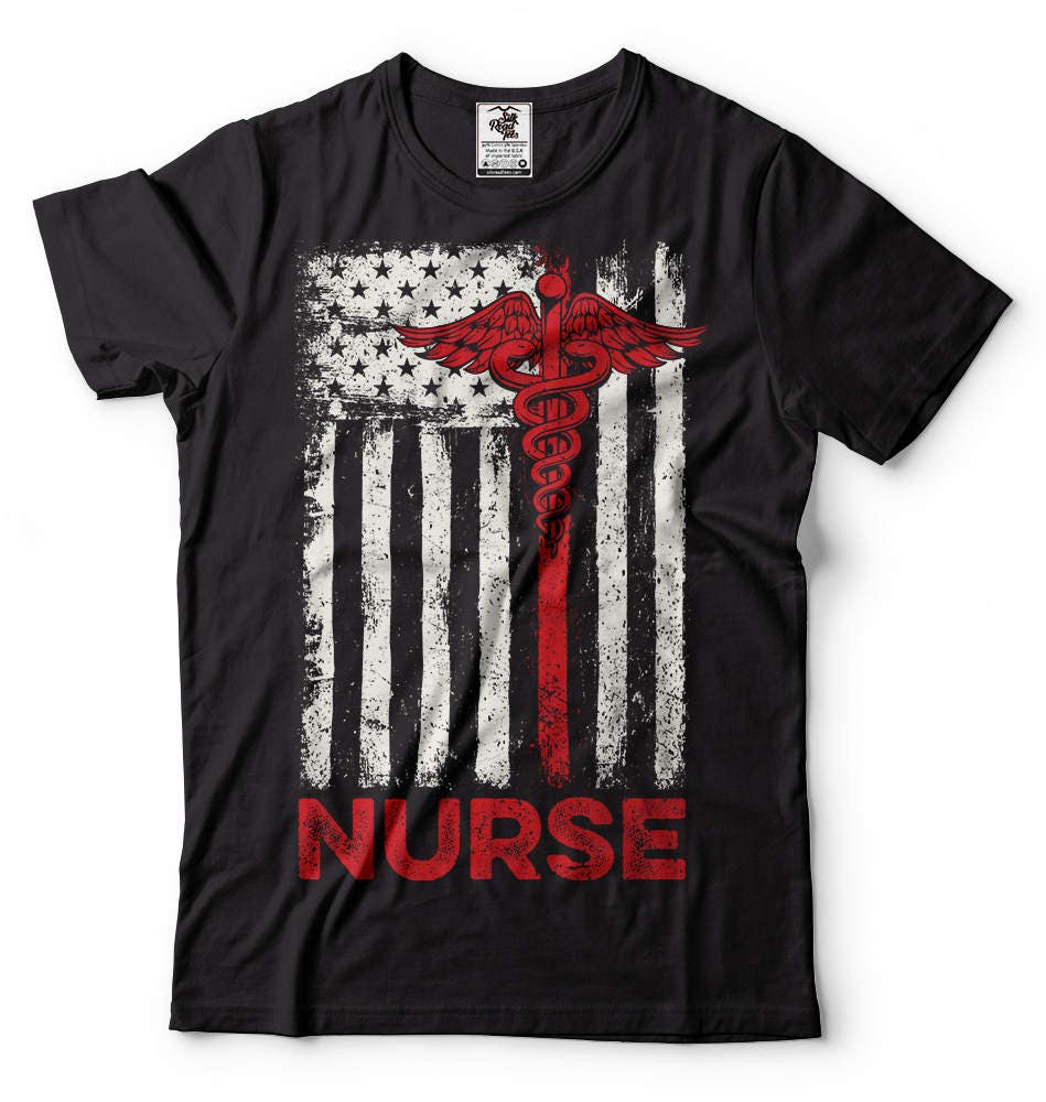 Nurse TShirt American Nurse Tee Shirt US Register Nurse Tee Etsy