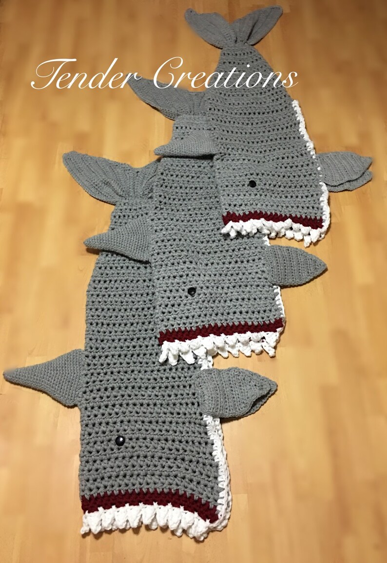 Shark Blanket Infant/preschool/child size Etsy