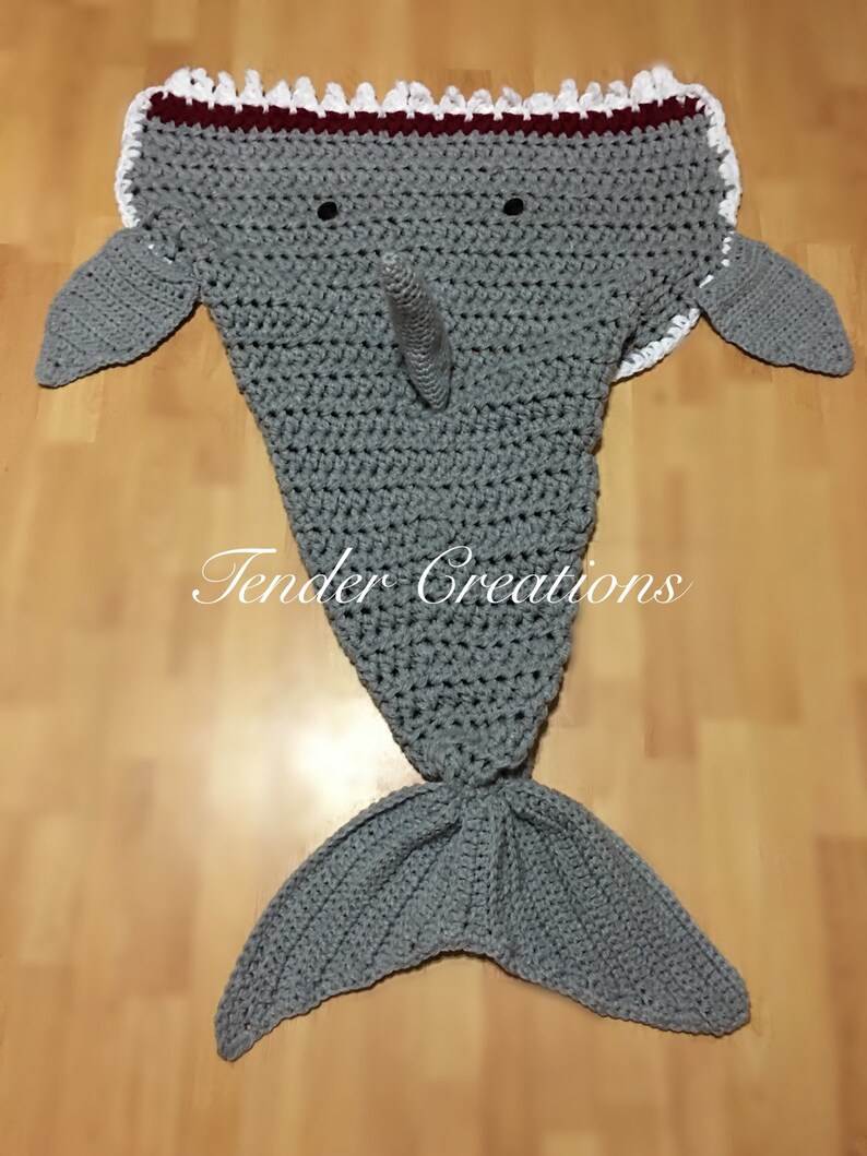 Shark Blanket Infant/preschool/child size Etsy