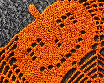 Halloween Pumpkin Placemat Doilies, Halloween Decor, Halloween Decoration, Halloween Table Linens, Pumpkins, Pumpkin decoration