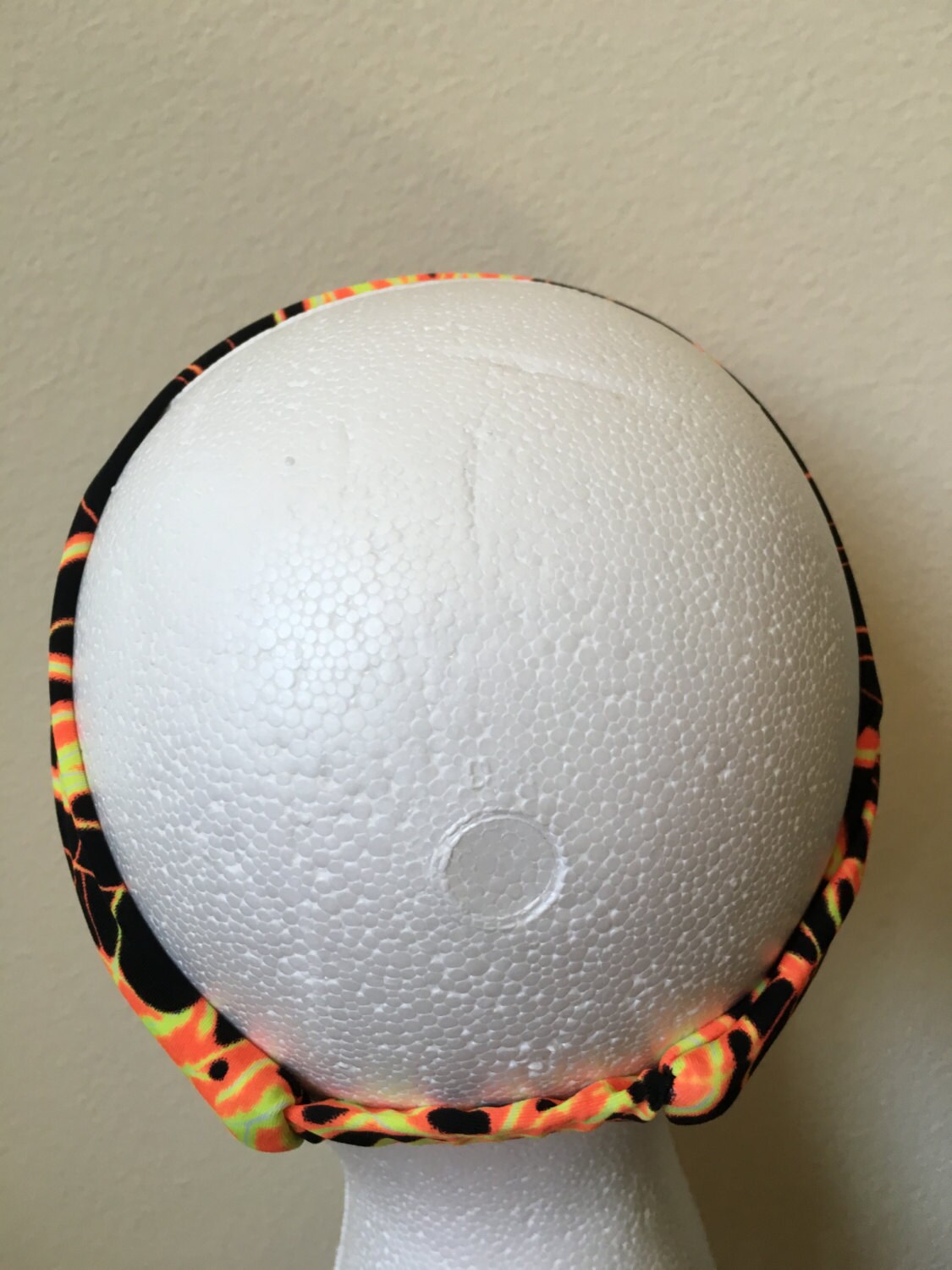 Orange Lightning Bolt Headband Spandex Headband Exercise